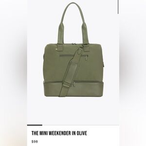 Beis Mini Weekender Bag in Olive Green